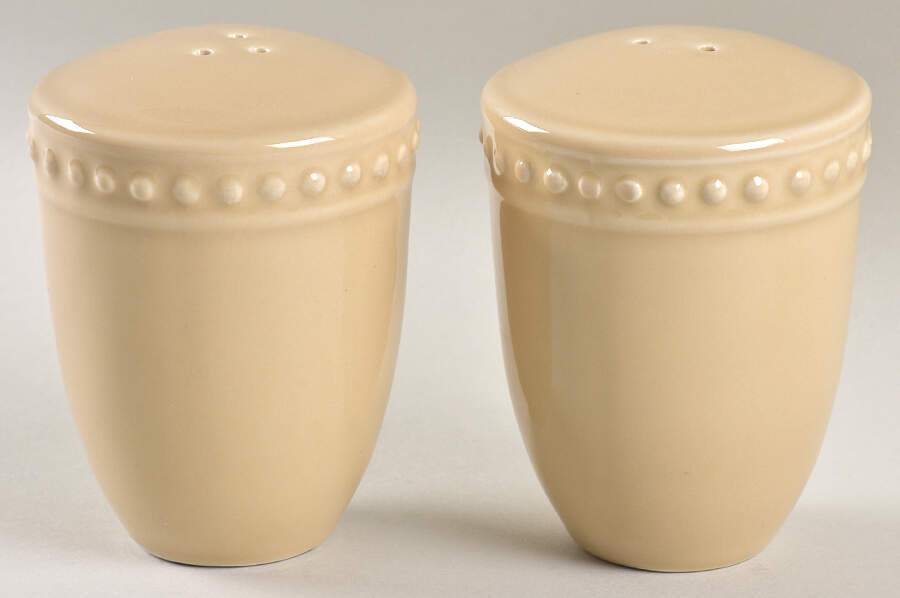 Del Mar Sand Beige Salt & Pepper Set by Nancy Calhoun-1
