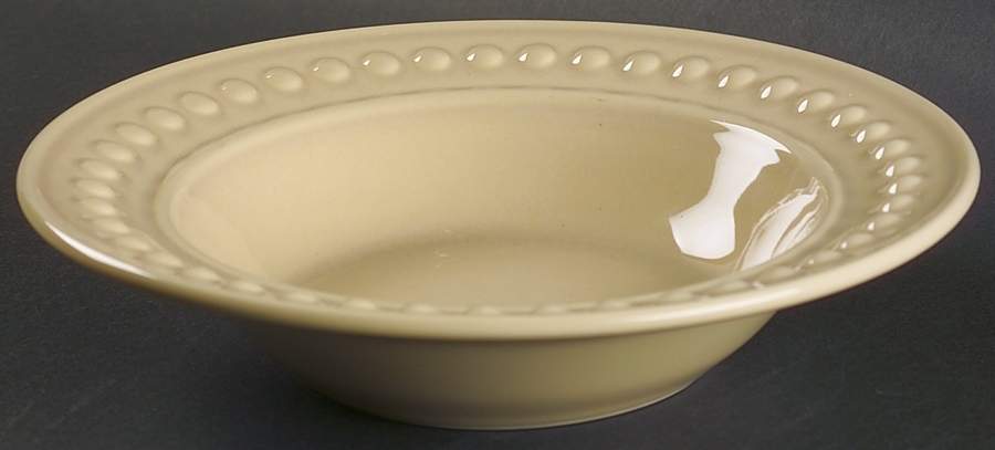 Del Mar Sand Beige Large Rim Soup Bowl by Nancy Calhoun-1
