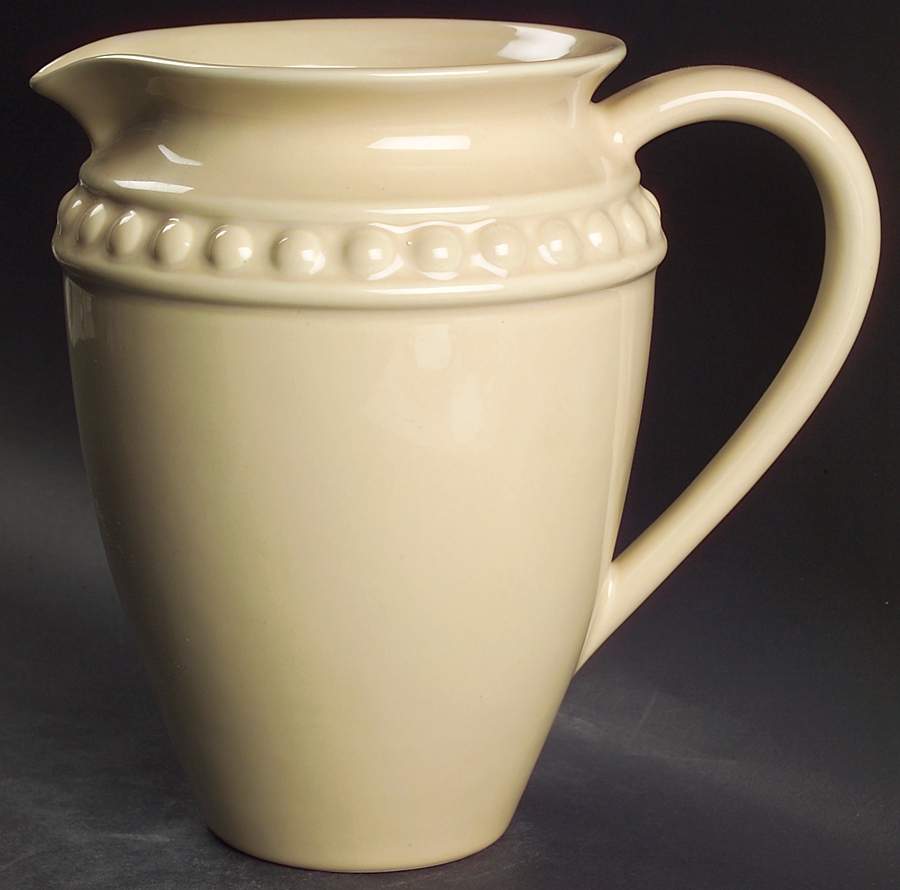 Del Mar Sand Beige 64 Oz Pitcher by Nancy Calhoun-1