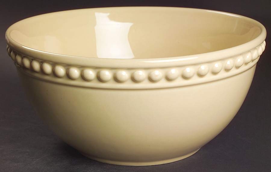 Del Mar Sand Beige 9" Mixing Bowl by Nancy Calhoun-1