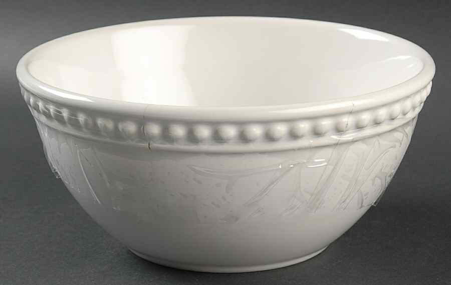 Del Mar Pearl White 7" Mixing Bowl by Nancy Calhoun-1