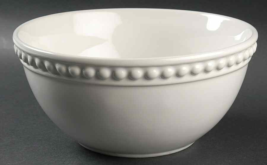 Del Mar Pearl White 9" Mixing Bowl by Nancy Calhoun-1