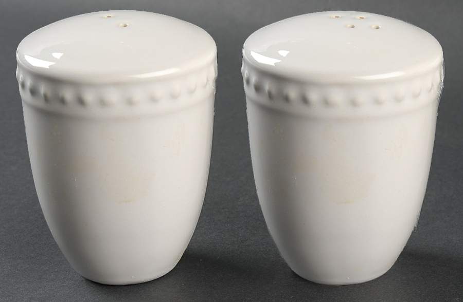 Del Mar Pearl White Salt & Pepper Set by Nancy Calhoun-1