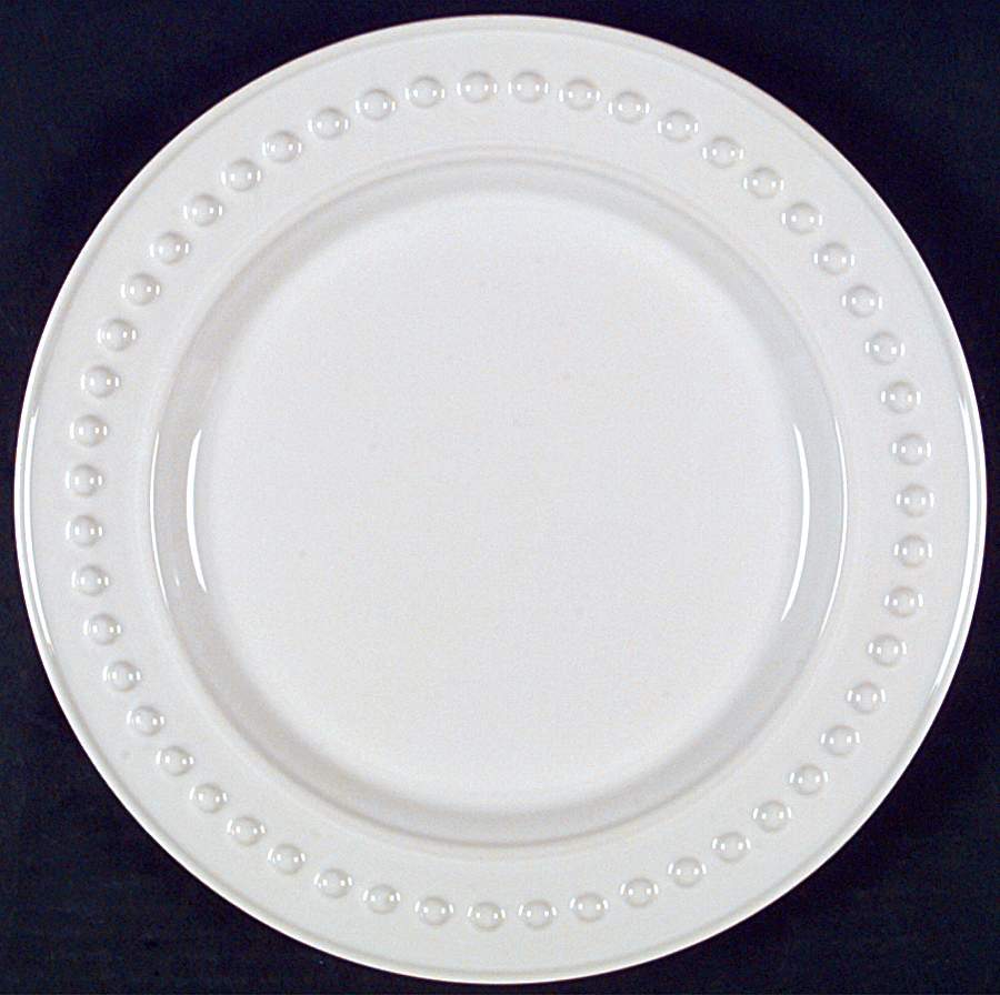 Del Mar Pearl White Dinner Plate by Nancy Calhoun-1