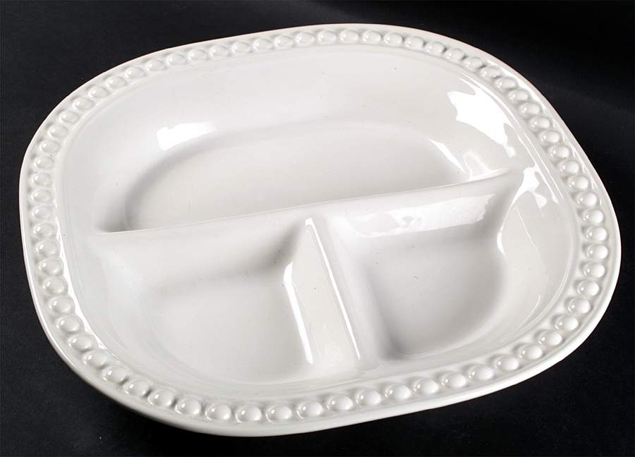 Del Mar Pearl White 3 Part Square Divided Server by Nancy Calhoun-1