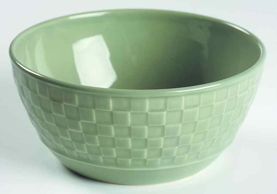 Check Mates Sage Soup/Cereal Bowl by Nancy Calhoun-1