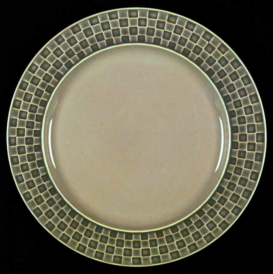 Check Mates Mocha Dinner Plate by Nancy Calhoun-1