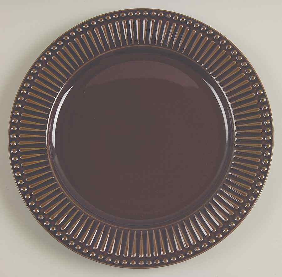 Vista Del Sol Mahogony Brown Dinner Plate by Nancy Calhoun-1
