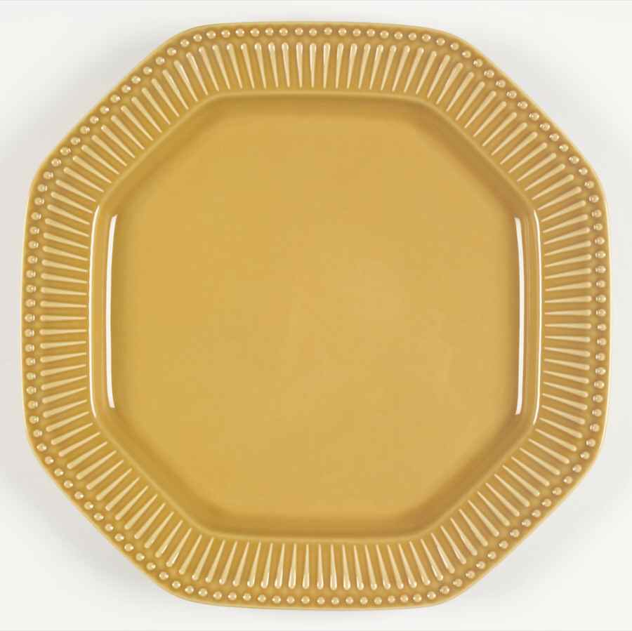 Vista Del Sol Maize Gold 14" Octagonal Serving Platter by Nancy Calhoun-1
