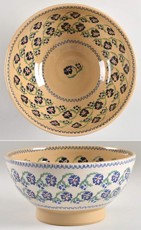 Pansy 8" Salad Serving Bowl by Nicholas Mosse-1