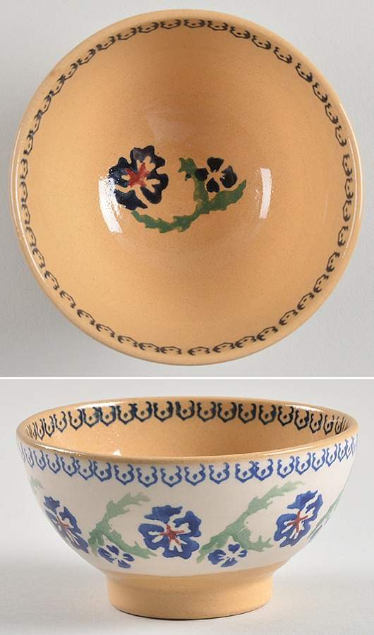 Pansy Fruit/Dessert (Sauce) Bowl by Nicholas Mosse-1