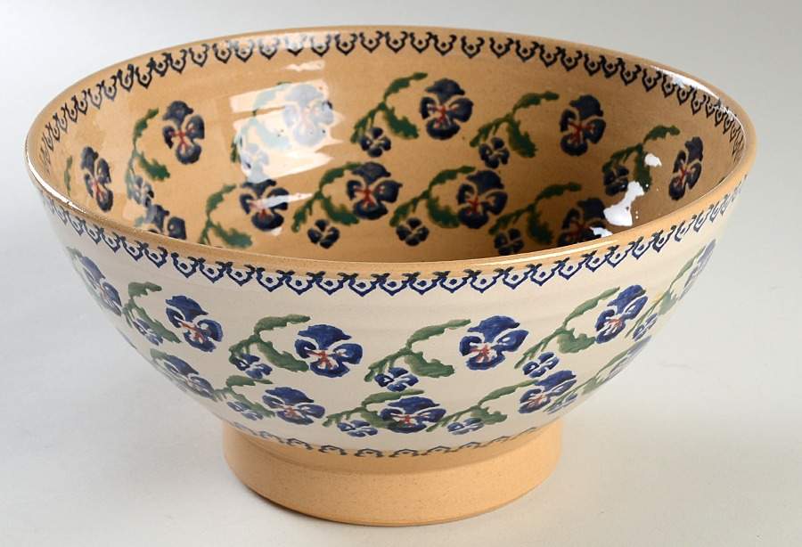 Pansy 9" Salad Serving Bowl by Nicholas Mosse-1