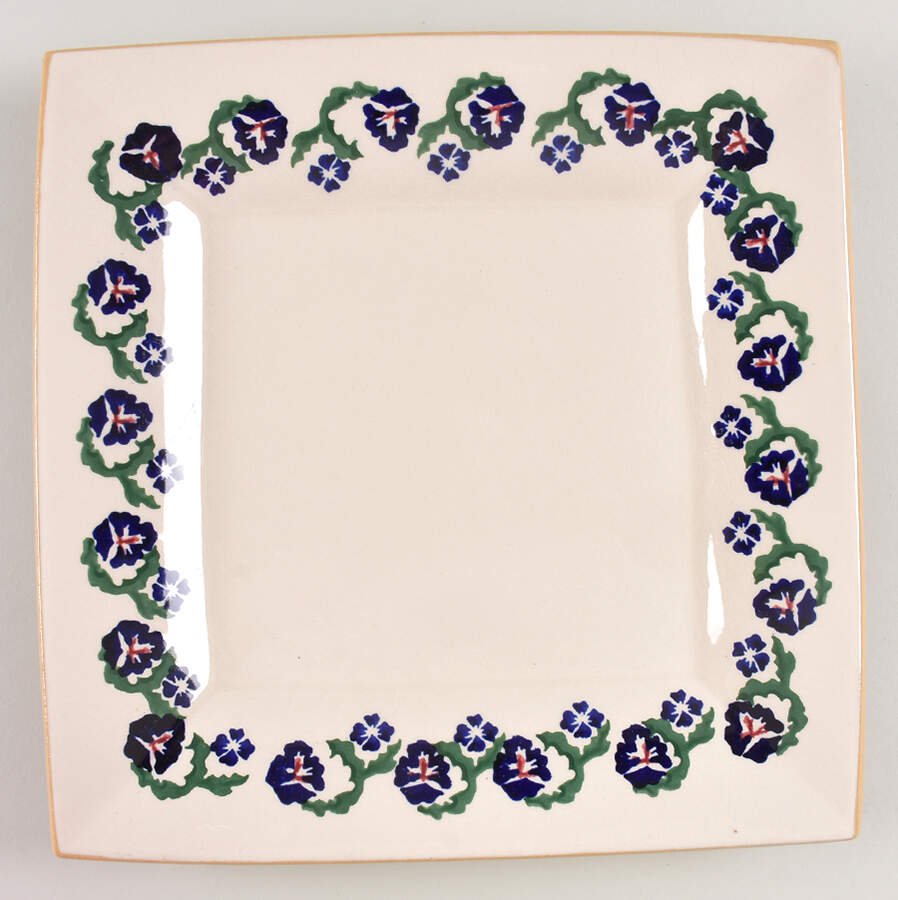 Pansy Square Dinner Plate by Nicholas Mosse-1