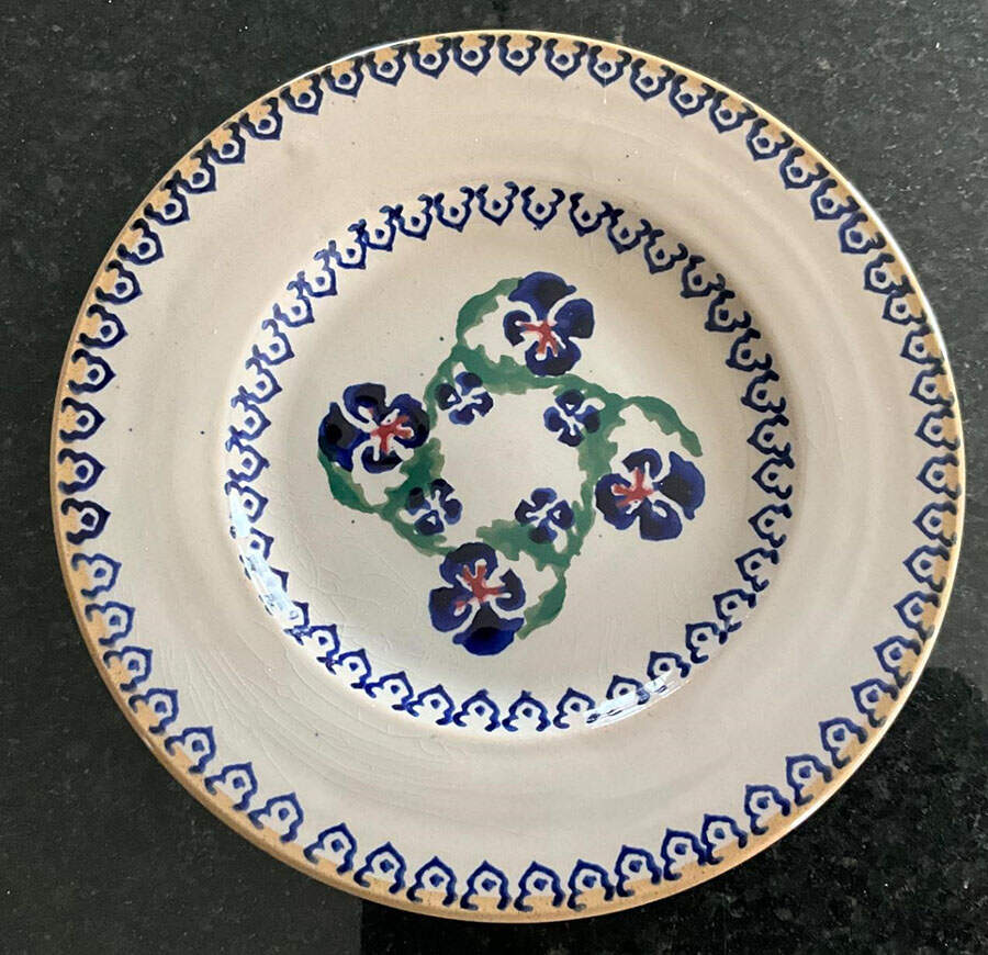 Pansy Dessert/Pie Plate by Nicholas Mosse-1