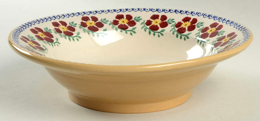 Old Rose 9" Soup/Pasta Bowl by Nicholas Mosse-1