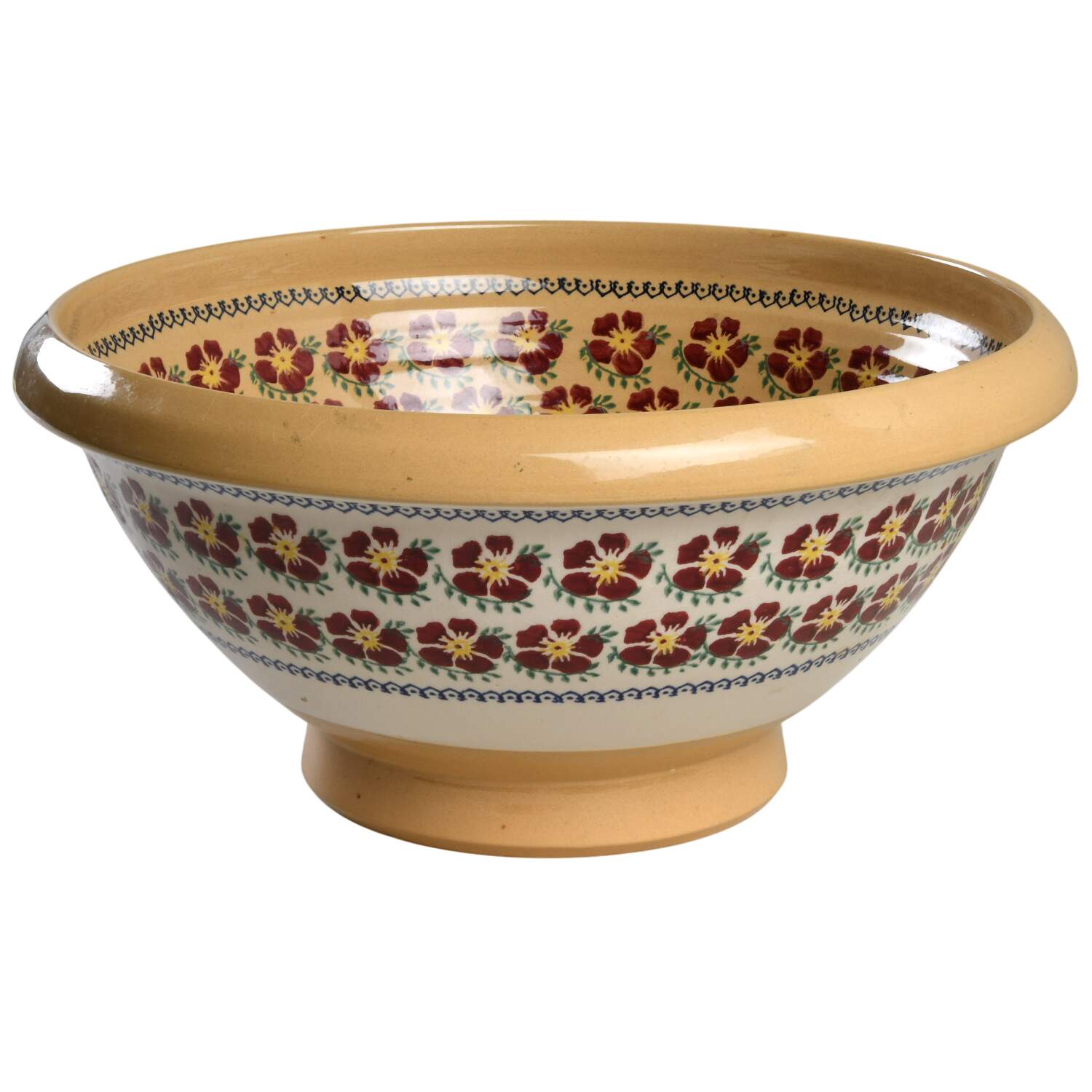 Old Rose 13" Large Salad Serving Bowl by Nicholas Mosse-1