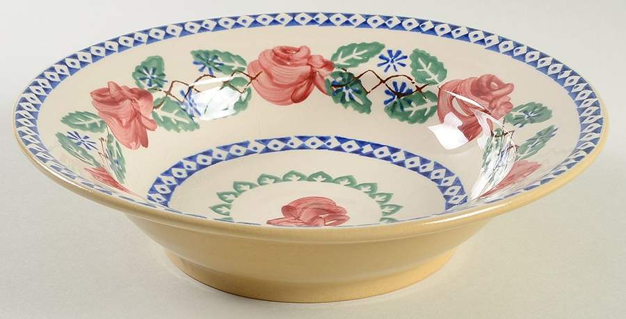 Kilfane Rose 9" Soup/Pasta Bowl by Nicholas Mosse-1