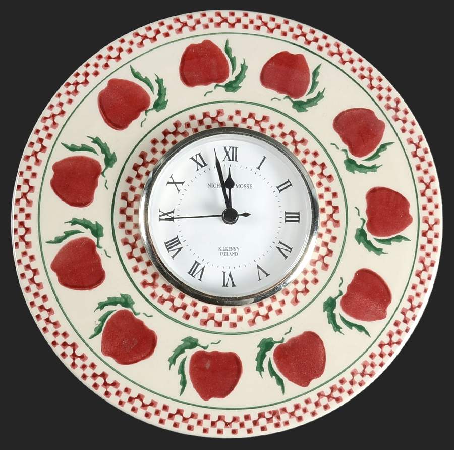Apple Hanging Wall Clock by Nicholas Mosse-1