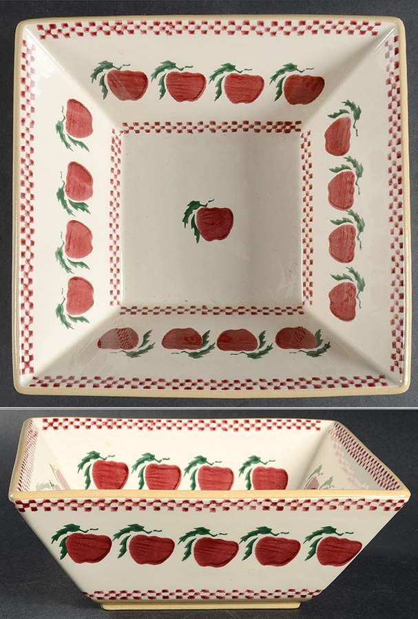 Apple 8" Square Bowl by Nicholas Mosse-1