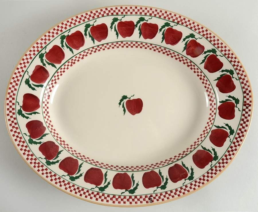 Apple 13" Oval Serving Platter by Nicholas Mosse-1