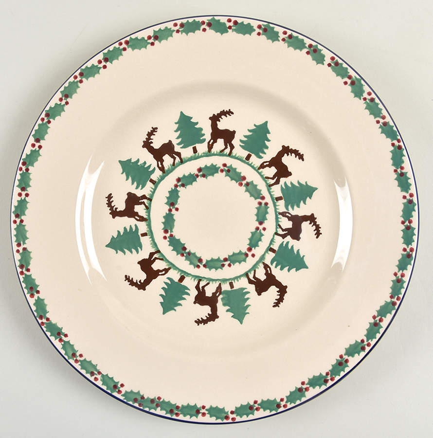 Reindeer Dinner Plate by Nicholas Mosse-1