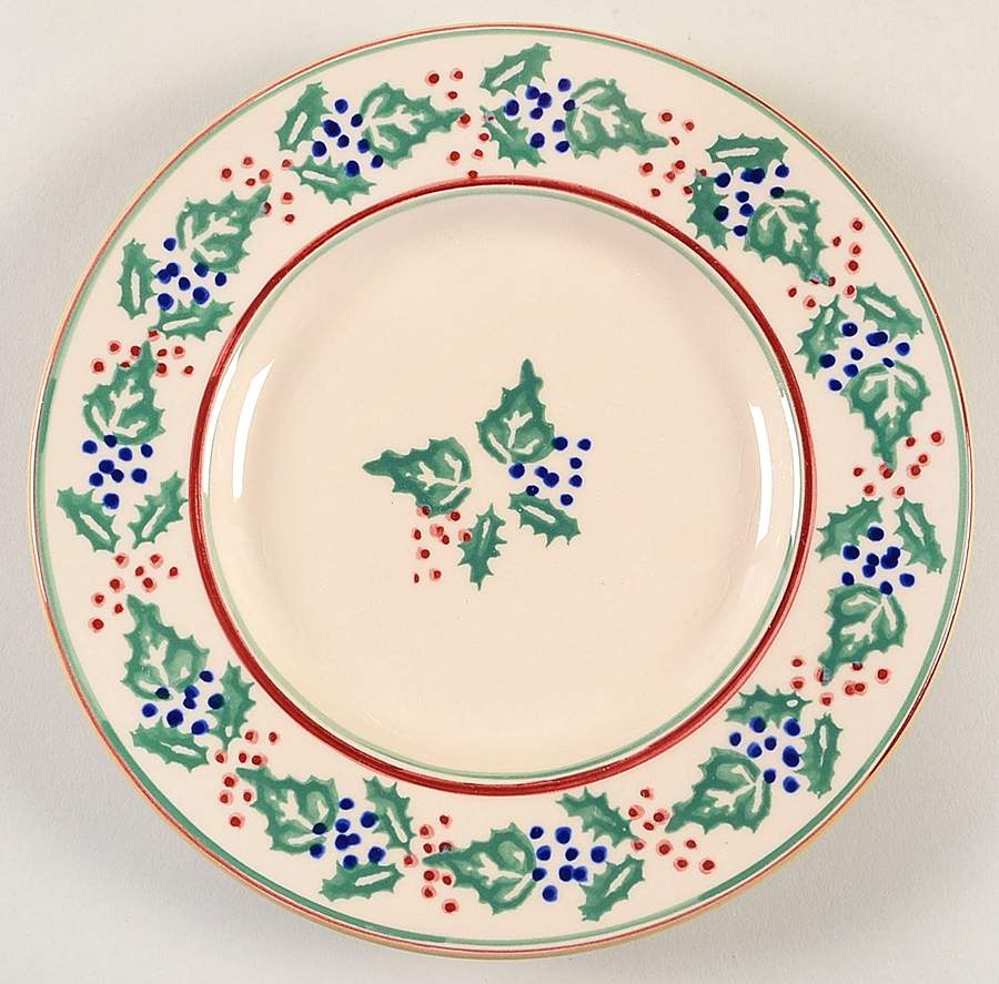 Holly and Ivy Salad Plate by Nicholas Mosse-1
