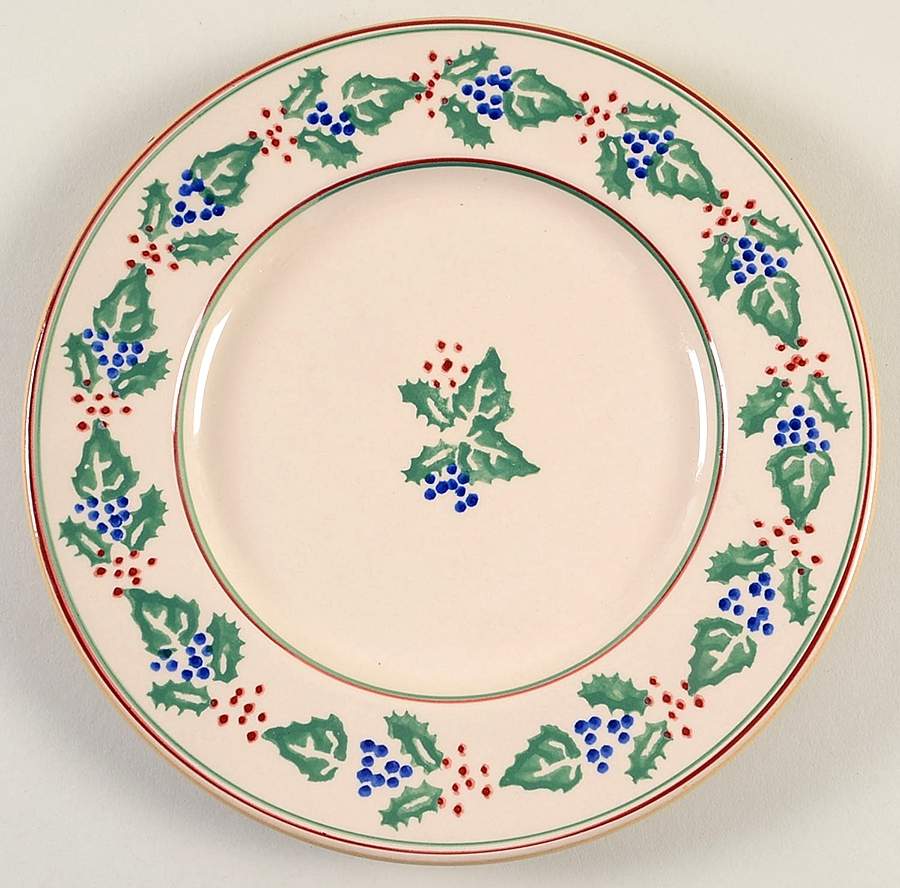 Holly and Ivy Luncheon Plate by Nicholas Mosse-1