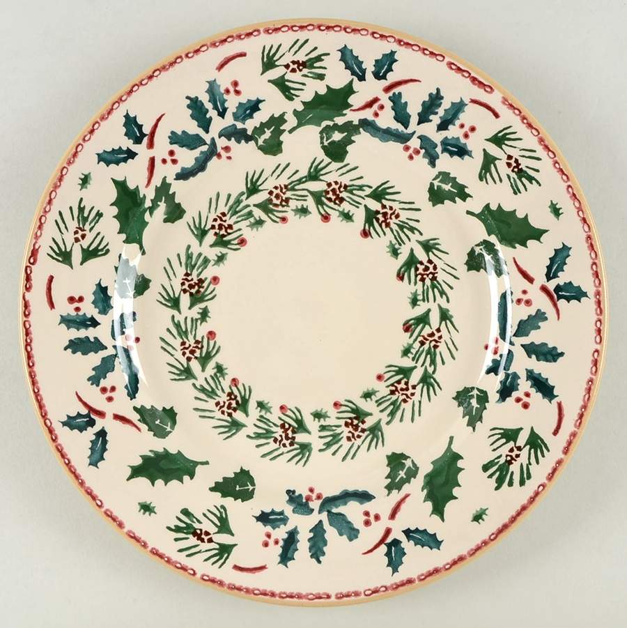 Winter Wreath Dinner Plate by Nicholas Mosse-1
