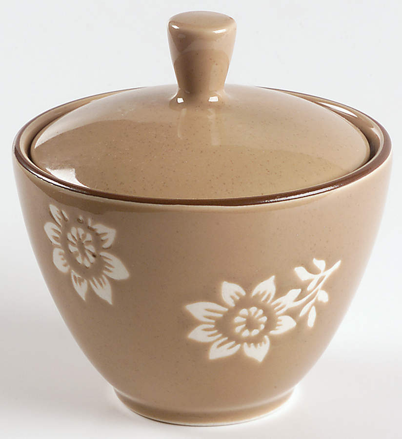 Island Flower Sugar Bowl & Lid by Nautica-1