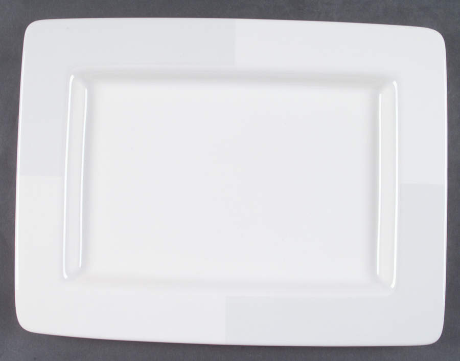 Arctic White 16" Rectangular Serving Platter by Nautica-1