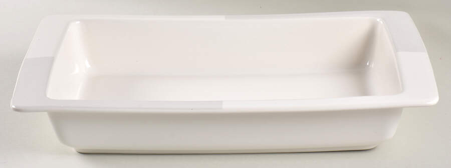 Arctic White 14" Rectangular Baker by Nautica-1