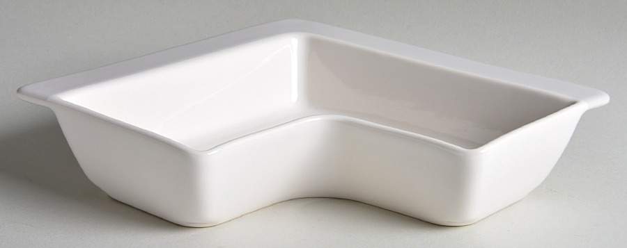 Arctic White L Shaped Side for (5 Piece) Chip & Dip by Nautica-1