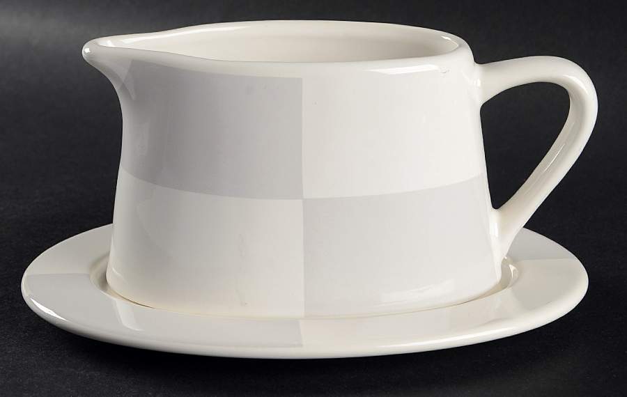 Arctic White Gravy Boat & Underplate by Nautica-1
