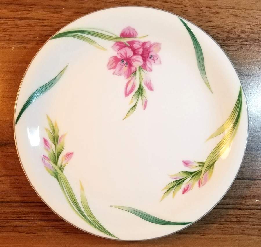 Karen (Gray Trim) Salad Plate by Noritake-1