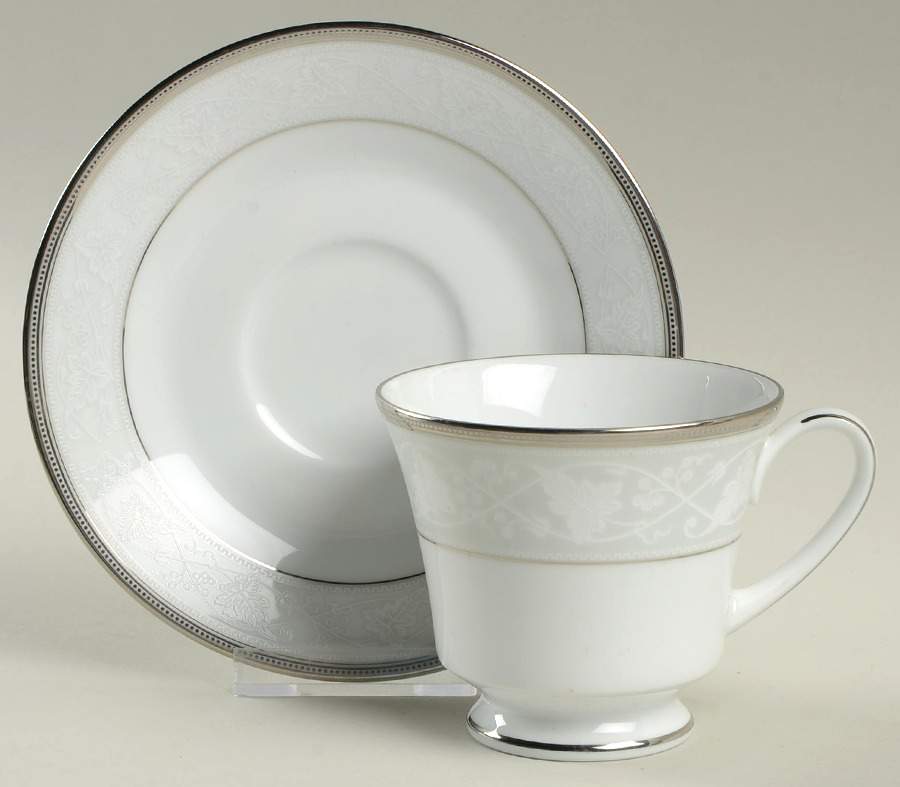 Clarenton Footed Cup & Saucer Set by Noritake-1