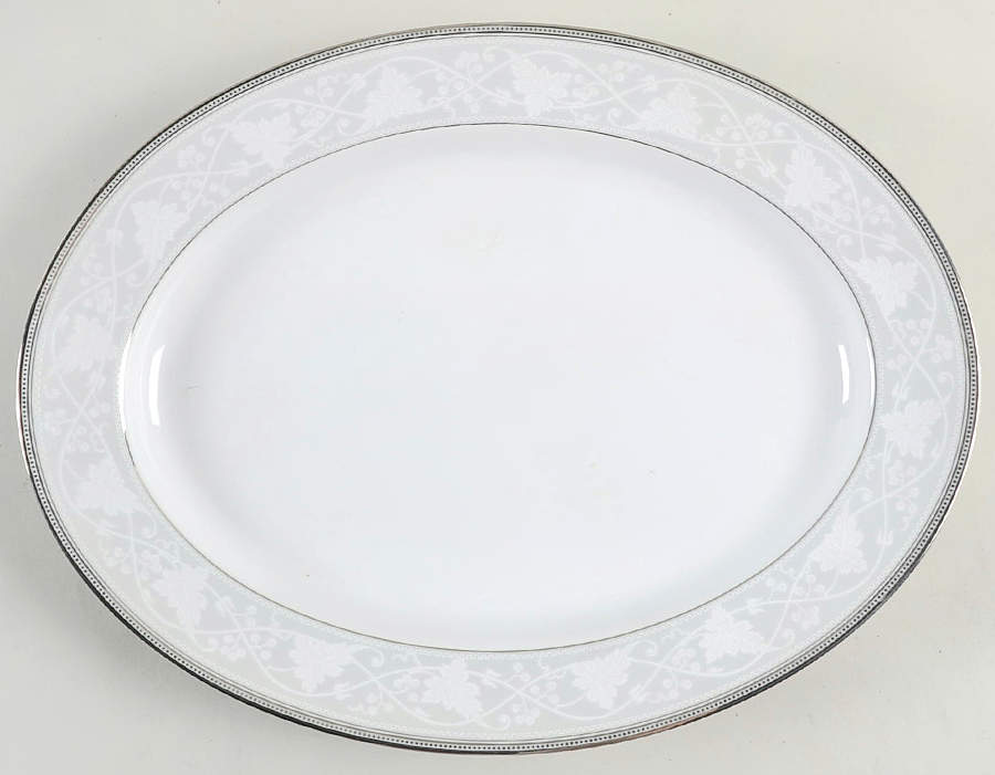 Clarenton 14" Oval Serving Platter by Noritake-1