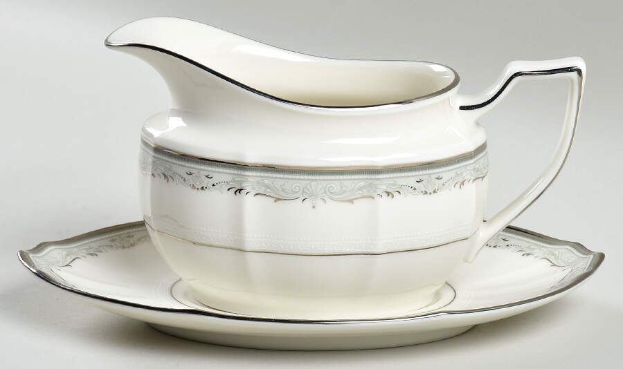Whitmore Gravy Boat & Underplate by Noritake-1