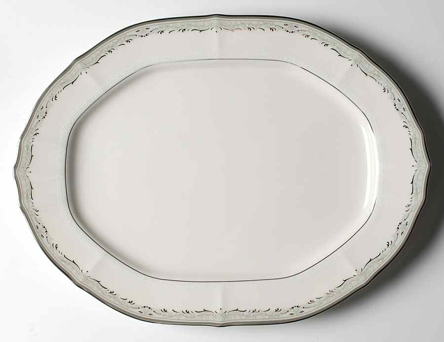 Whitmore 14" Oval Serving Platter by Noritake-1