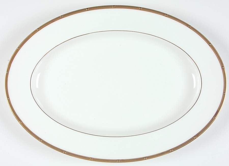 Rochelle Gold 16" Oval Serving Platter by Noritake-1