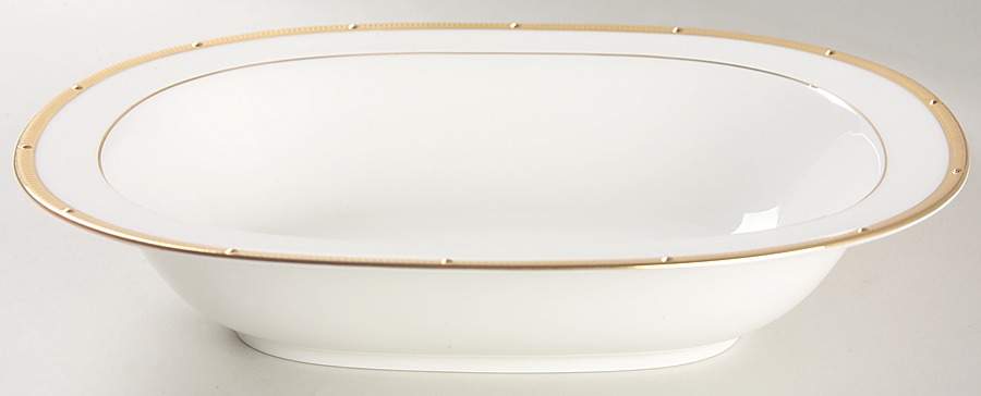 Rochelle Gold 10" Oval Vegetable Bowl by Noritake-1