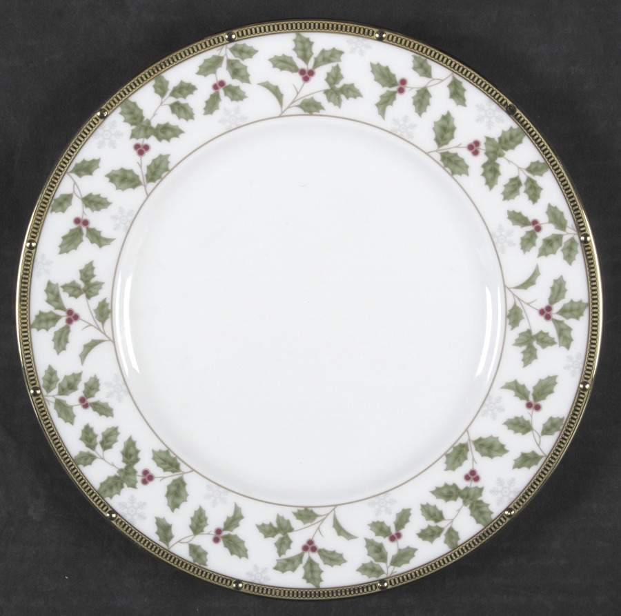 Rochelle Gold Holiday Luncheon Plate by Noritake-1