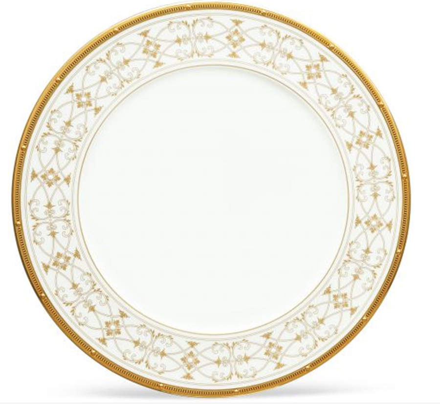 Rochelle Gold Accent Service Plate (Charger) by Noritake-1