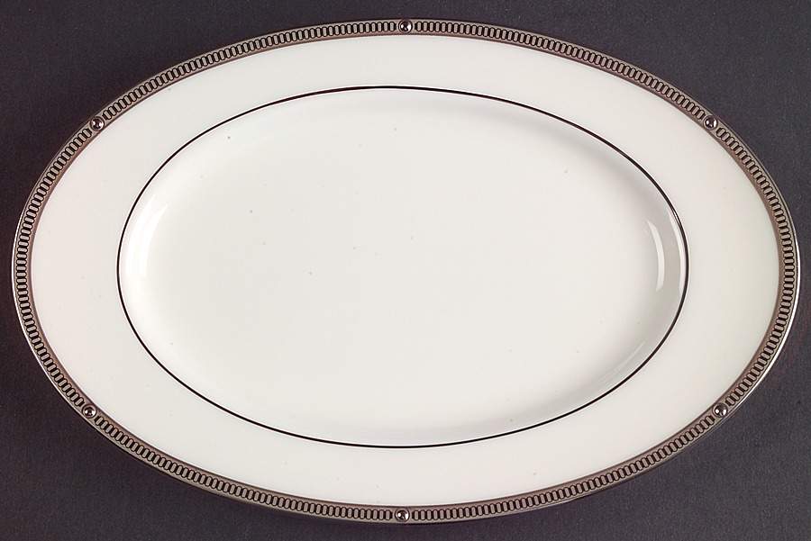 Rochelle Platinum Relish/Butter Tray by Noritake-1