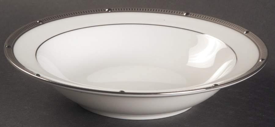 Rochelle Platinum Rim Fruit/Dessert (Sauce) Bowl by Noritake-1