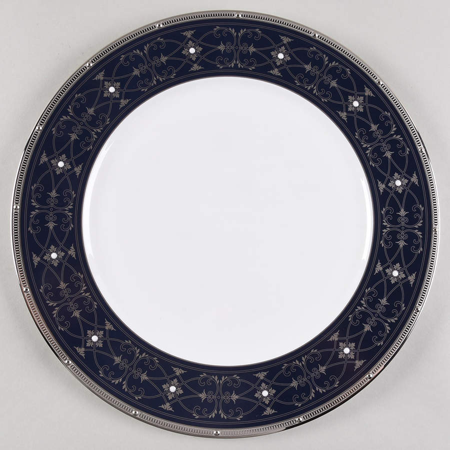 Rochelle Platinum Accent Service Plate (Charger) by Noritake-1