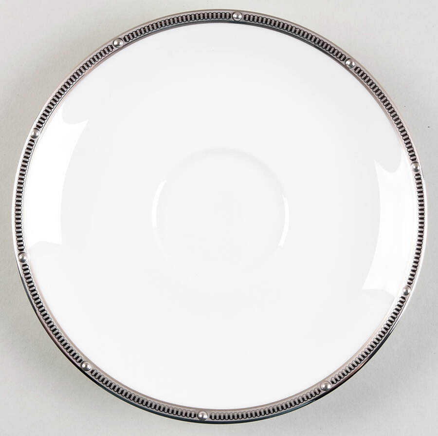 Rochelle Platinum Saucer for Cream Soup Bowl by Noritake-1