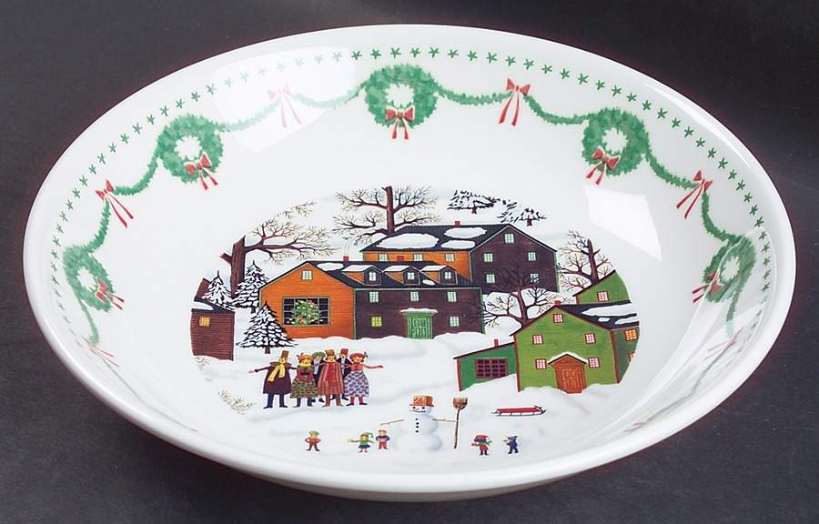 Americana Christmas 8" Soup/Pasta Bowl by Nikko-1