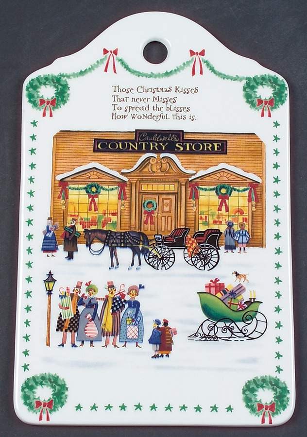 Americana Christmas Cheese and Cracker Board by Nikko-1