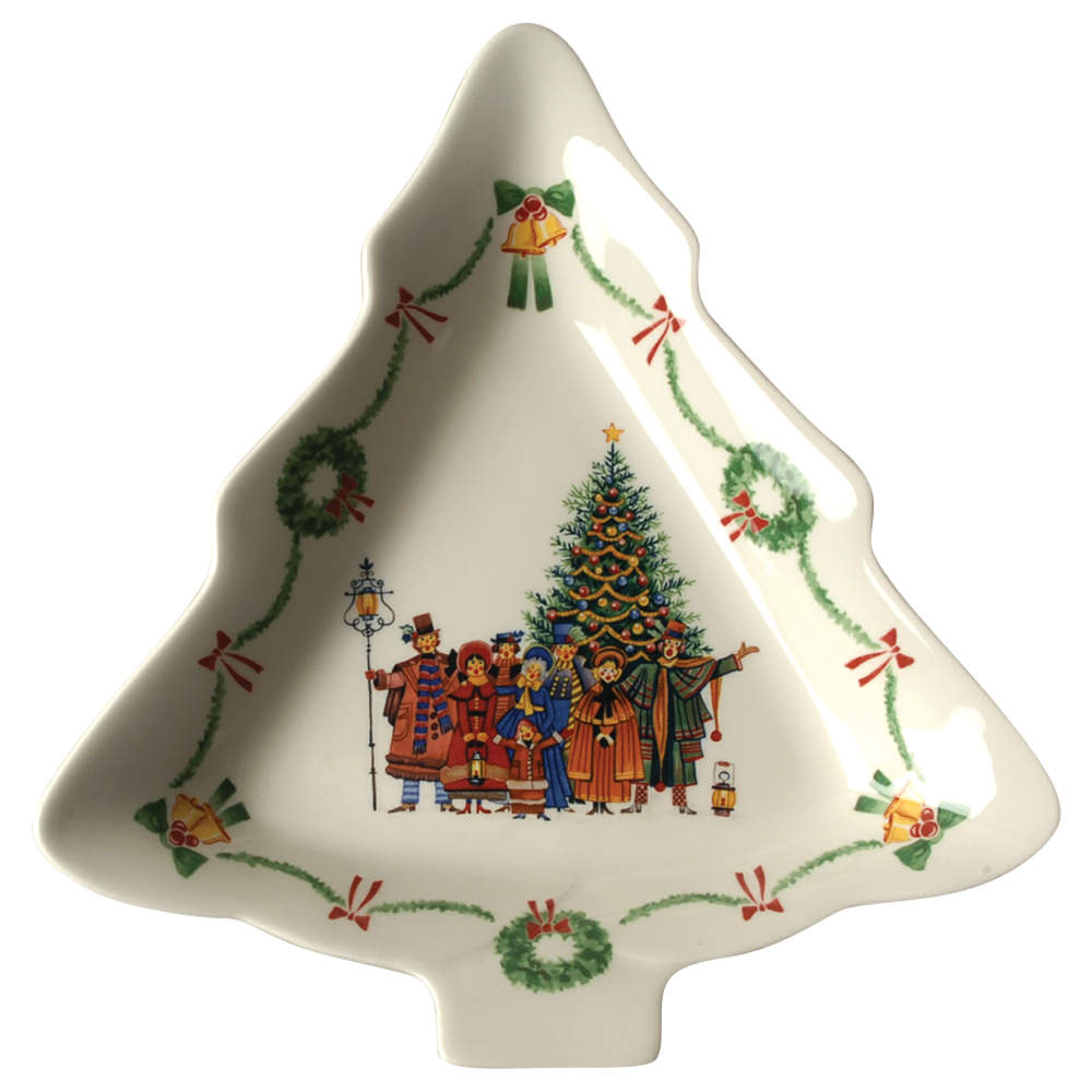 Americana Christmas 1 Part Medium Tree Shaped Dish by Nikko-1