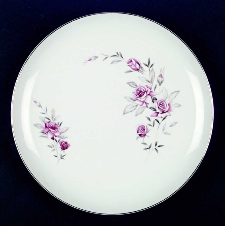 Wild Rose (Gold Trim) Dinner Plate by Nasco (Japan)-1